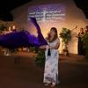 Julie with Purple Wing Flags