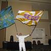 Bobby flying our "Freedom" & "Glory" flags