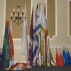 Our Flags set up and ready to Worship
