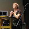Pastor Linda Burkentine preaching