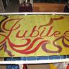 JUBILEE SILK FLAG with Yellow Background

Leviticus 25:10 (NKJV)
And you shall consecrate the fiftieth year, and proclaim liberty throughout all the land to all its inhabitants. It shall be a Jubilee for you; and each of you shall return to his possession, and each of you shall return to his family.