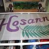 HOSANNA SILK FLAG

John 12:13 (NKJV)
took branches of palm trees and went out to meet Him, and cried out: â€œHosanna! â€˜Blessed is He who comes in the name of the Lord!â€™ The King of Israel!â€?