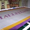 Completed "HALLELUJAH" Silk Flag