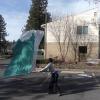 A 7ft White and a 7ft Green Silk Flag - Mona, Spokane Washington 3/12/15